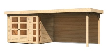 Dřevěný zahradní domek KERKO 3 s přístavkem 280 Dekorhome