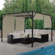 Pergola se stahovací střechou 4x3 m Dekorhome