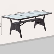 Zahradní stůl 190 cm