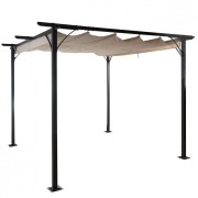 Pergola se stahovací střechou 3x3m WH5116 Dekorhome