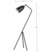 Stojací lampa CINDA Typ 23 černá