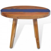 vidaXL Konferenční stolek, teak a pryskyřice, 60x40 cm