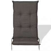 vidaXL Polstry na zahradní židle 6 ks 117x49 cm šedé