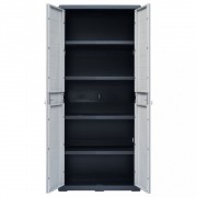 vidaXL Zahradní úložná skříň XL 78 x 46 x 175 cm plastová