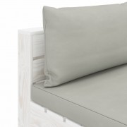 vidaXL 5dílná sedací souprava z palet s taupe poduškami dřevo