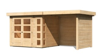 Dřevěný zahradní domek KERKO 3 s přístavkem 240 Dekorhome