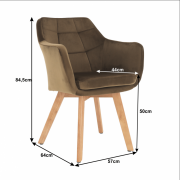 ZERON KR. YK-5004-2 HNEDO-ZLATA LATKA+DUB VELVET 7