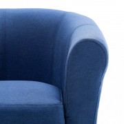 vidaXL Křeslo modré textil