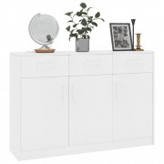 vidaXL Příborník bílý 110 x 34 x 75 cm dřevotříska