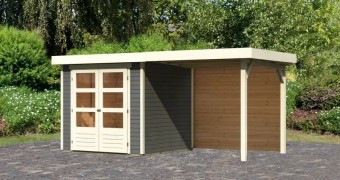 Dřevěný zahradní domek ASKOLA 2 s přístavkem 240 Dekorhome