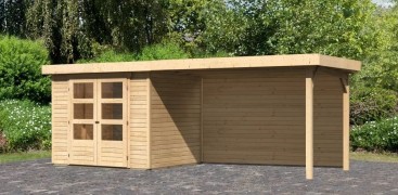 Dřevěný zahradní domek ASKOLA 3 s přístavkem 280 Dekorhome