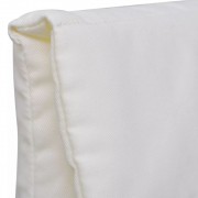 vidaXL Křeslo s rámem z ohýbaného dřeva krémové textil