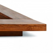 vidaXL Rám postele japonský futonový styl masivní dřevo 180 x 200 cm