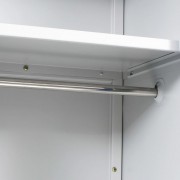 vidaXL Zamykací skříň se 2 dvířky kovová 90 x 40 x 180 cm šedo-modrá