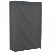 vidaXL Šatní skříň šedá 110 x 40 x 170 cm textil