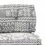 vidaXL Poduška na pohovku z palet šedá textilní patchwork