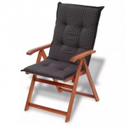 vidaXL Polstry na zahradní židle 6 ks 117x49 cm šedé