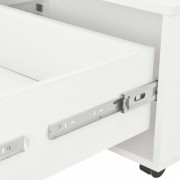 vidaXL Konferenční stolek bílý vysoký lesk 60 x 60 x 35 cm dřevotříska