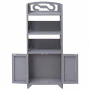 vidaXL Koupelnová skříňka šedá 46 x 24 x 116 cm dřevo pavlovnie