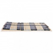 vidaXL Lamelové rošty do postele 2 ks 42 lamel 7 zón 80 x 200 cm
