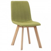 vidaXL Jídelní židle 4 ks zelené textil