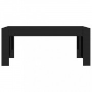 vidaXL Jídelní stůl černý s vysokým leskem 180 x 90 x 76 cm dřevotříska