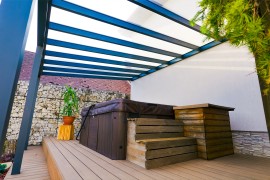 Hliníková pergola POLLUX se sklem