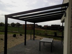 Hliníková pergola POLLUX se sklem
