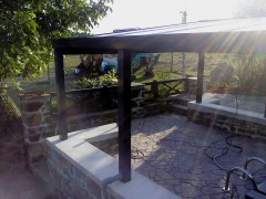 Hliníková pergola POLLEX samostatně stojící