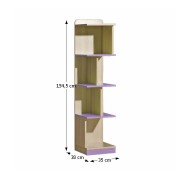 Regál EGO L15 jasan / fialová