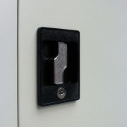 Uzamykatelná kancelářská skříň šedá Dekorhome