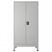 Uzamykatelná kancelářská skříň šedá Dekorhome