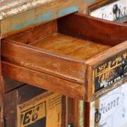 vidaXL Příborník / komoda z recyklovaného dřeva, 3 zásuvky a 3 dvířka