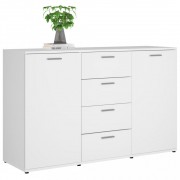 vidaXL Příborník bílý 120 x 35,5 x 75 cm dřevotříska