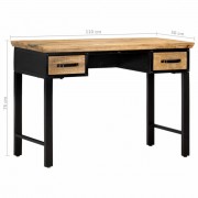 vidaXL Psací stůl 110 x 50 x 76 cm masivní mangovníkové dřevo