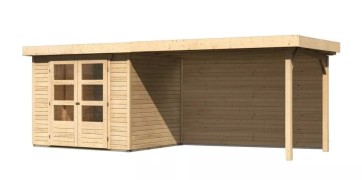 Dřevěný zahradní domek ASKOLA 3 s přístavkem 280 Dekorhome