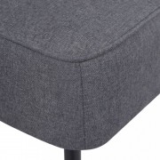 vidaXL Koktejlová židle tmavě šedá textil