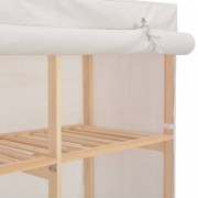 vidaXL Šatní skříň bílá 200 x 40 x 170 cm textil