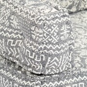 vidaXL Poduška na pohovku z palet šedá textilní patchwork
