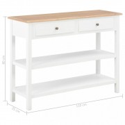 vidaXL Příborník bílý 110 x 35 x 80 cm MDF