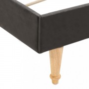 vidaXL Rám postele černý textil 90 x 200 cm
