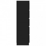 vidaZL Příborník se zásuvkami černý 60 x 35 x 121 cm dřevotříska