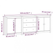 Komoda 210 cm Dekorhome