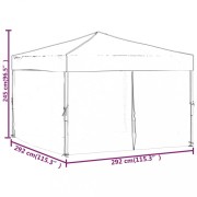 Party stan 3x3 m s bočnicemi Dekorhome