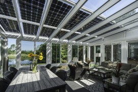 Hliníková solární pergola SOLAR ENERGO s FVE - ostrovní