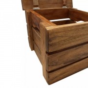 vidaXL 2dílná sada úložných boxů z masivního recyklovaného dřeva