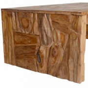 vidaXL Konferenční stolek regenerované teakové dřevo 110 x 60 x 38 cm