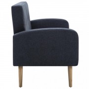 vidaXL 3místná pohovka s textilním čalouněním tmavě šedá