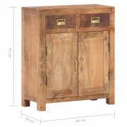 vidaXL Příborník 65 x 30 x 75 cm masivní hrubé mangovníkové dřevo