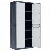 vidaXL Zahradní úložná skříň XL 78 x 46 x 175 cm plastová